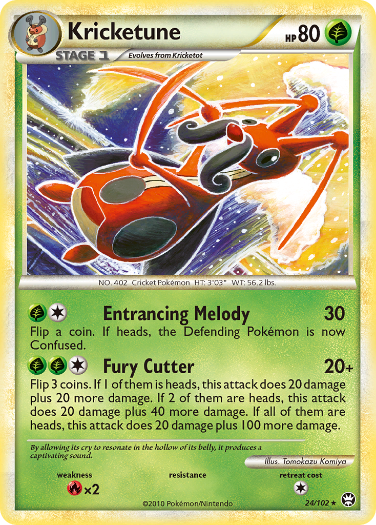 Kricketune – HS—Triumphant 24/102 Pokémon card