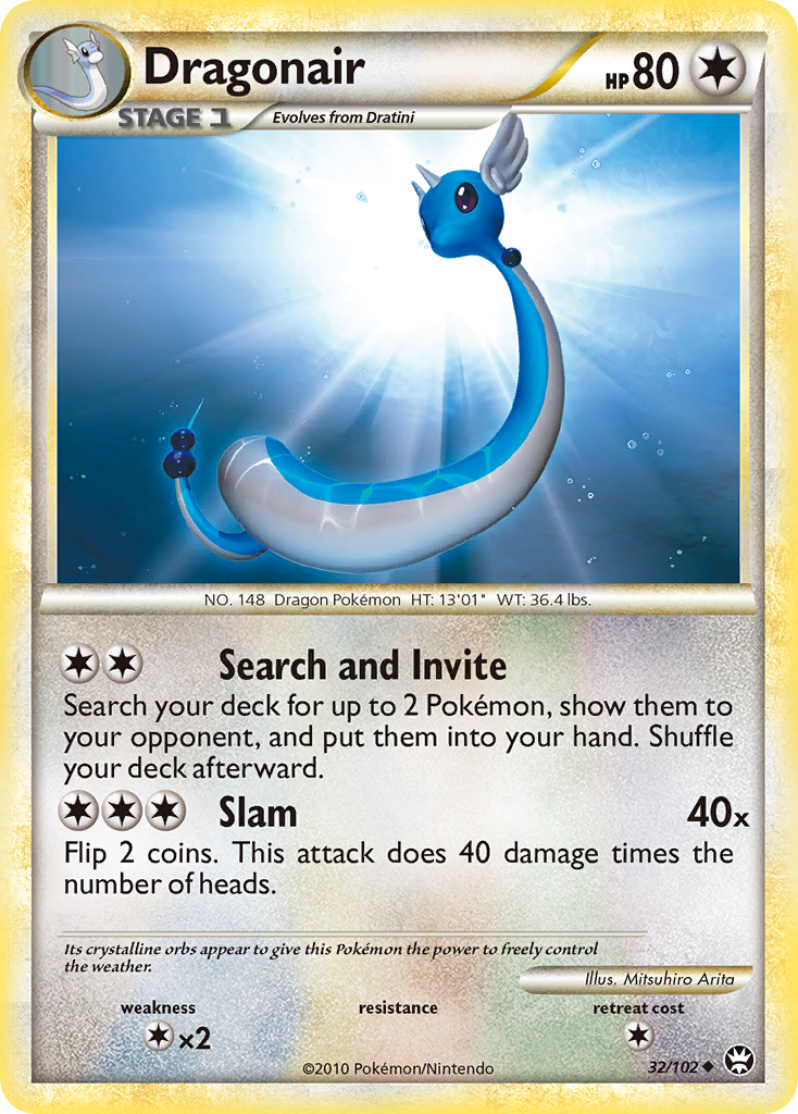Dragonair – HS—Triumphant 32/102 Pokémon card