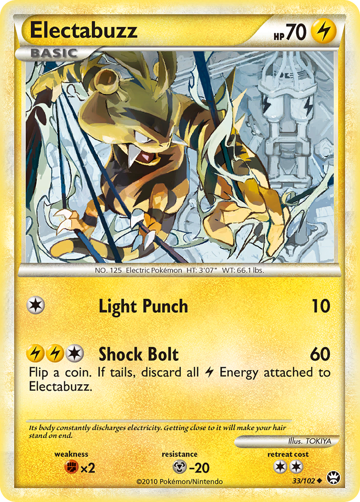 Electabuzz – HS—Triumphant 33/102 Pokémon card