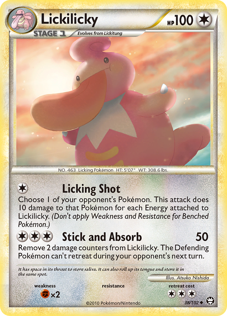 Lickilicky – HS—Triumphant 38/102 Pokémon card