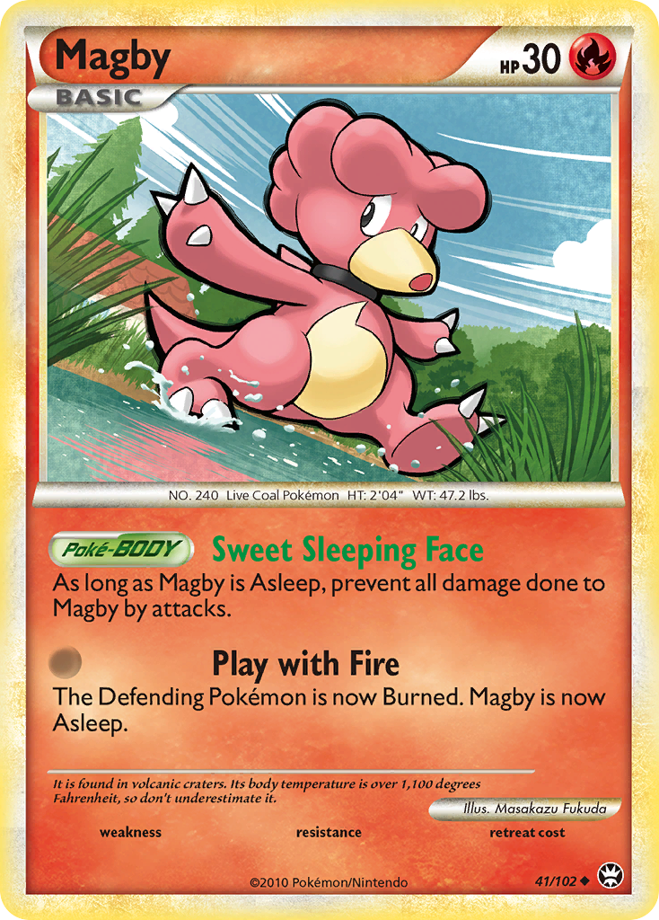Magby – HS—Triumphant 41/102 Pokémon card