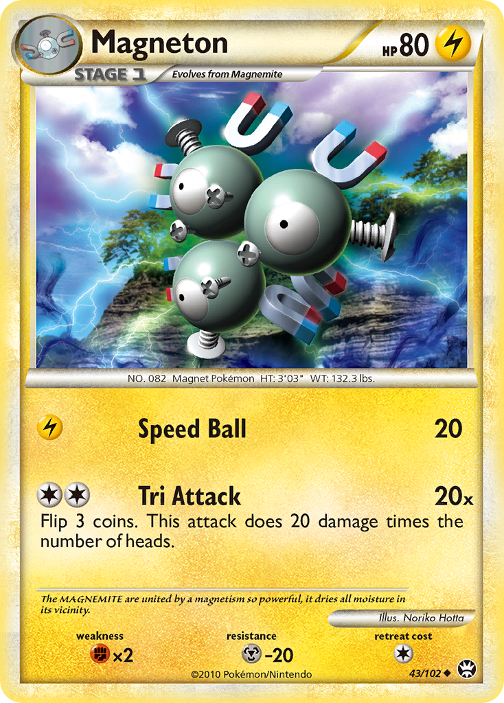 Magneton – HS—Triumphant 43/102 Pokémon card