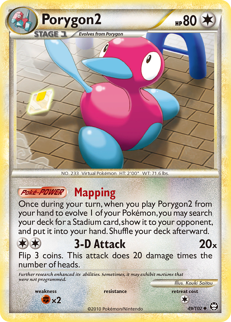 Porygon2 – HS—Triumphant 49/102 Pokémon card