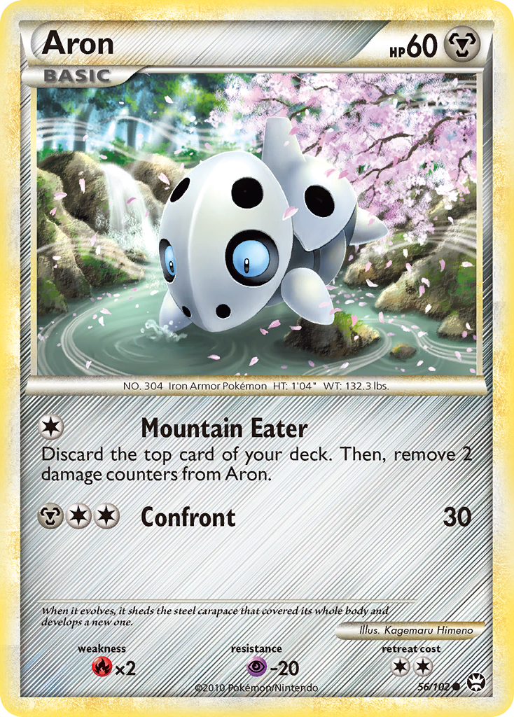 Aron – HS—Triumphant 56/102 Pokémon card