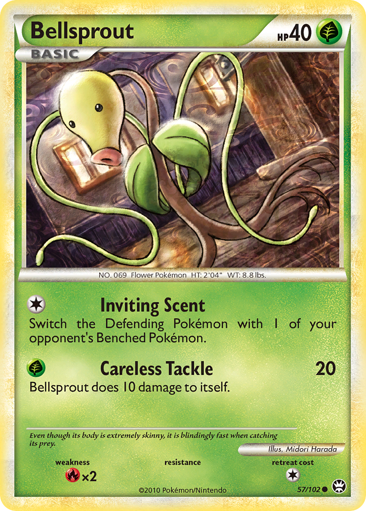 Bellsprout – HS—Triumphant 57/102 Pokémon card