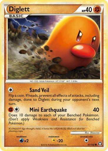 Diglett - HS—Triumphant 61