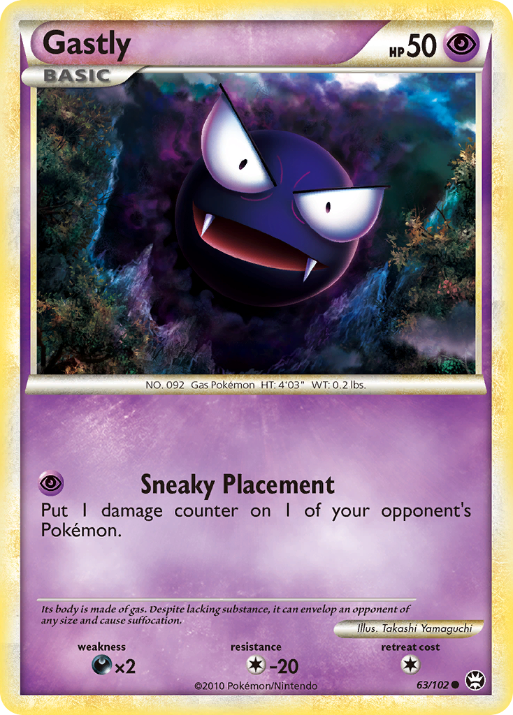 Gastly – HS—Triumphant 63/102 Pokémon card