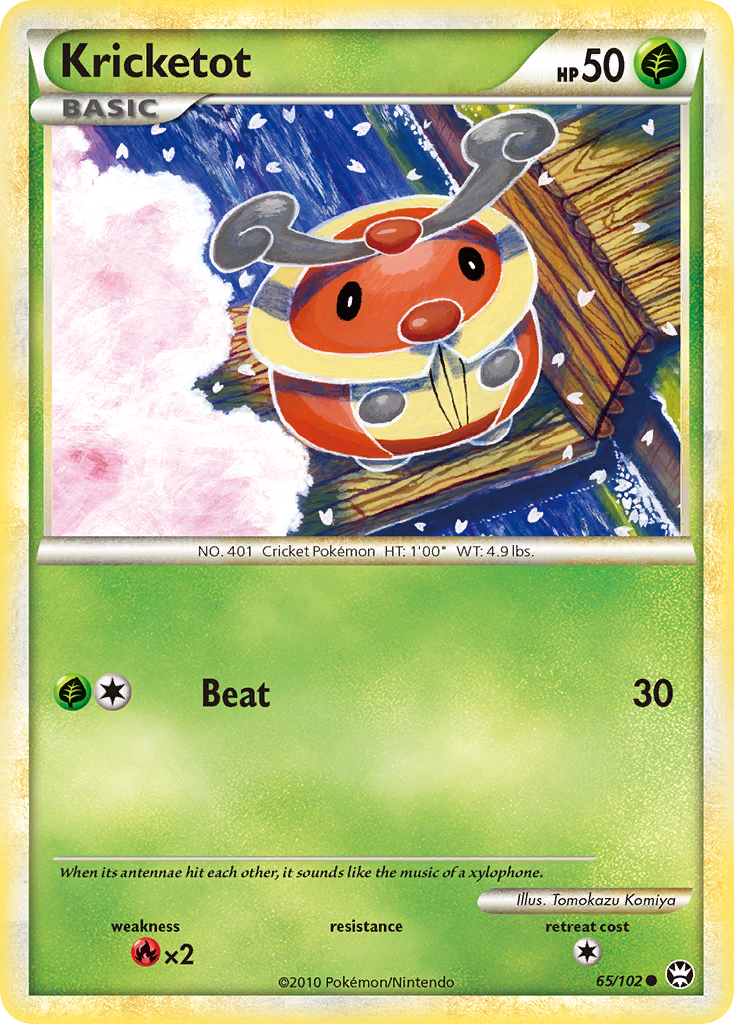 Kricketot – HS—Triumphant 65/102 Pokémon card