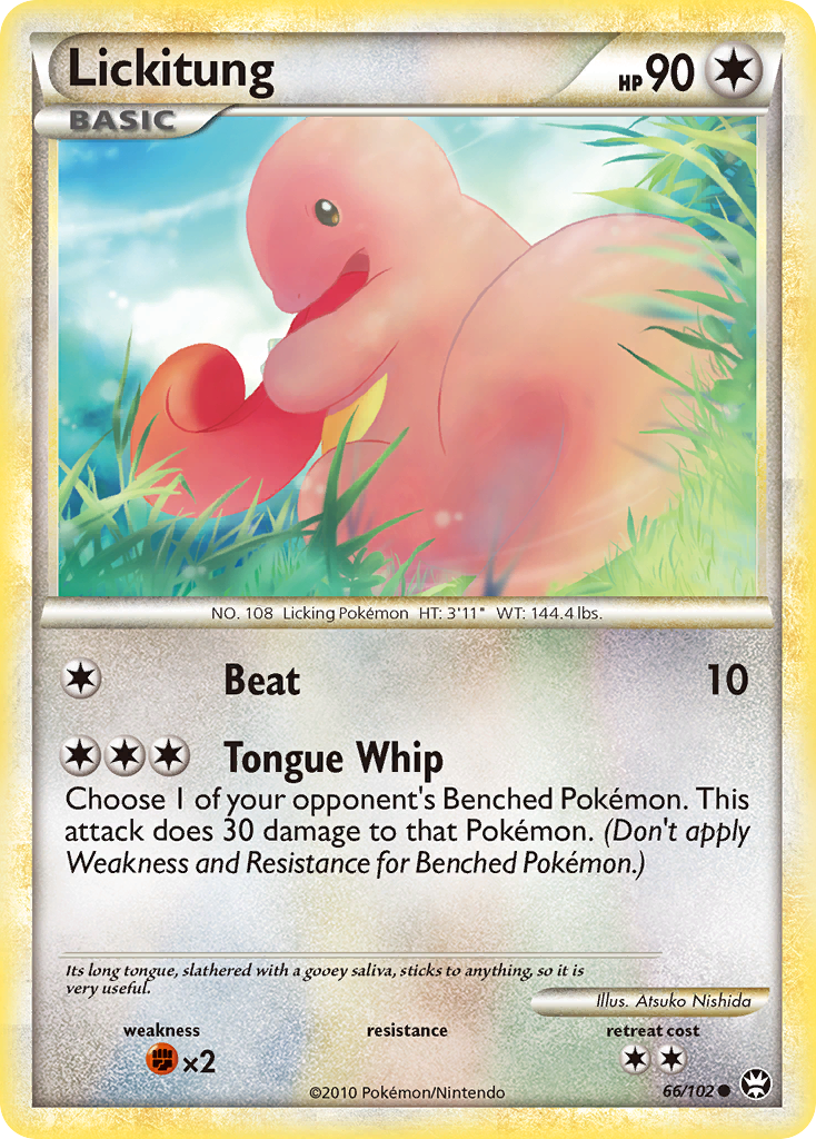Lickitung – HS—Triumphant 66/102 Pokémon card