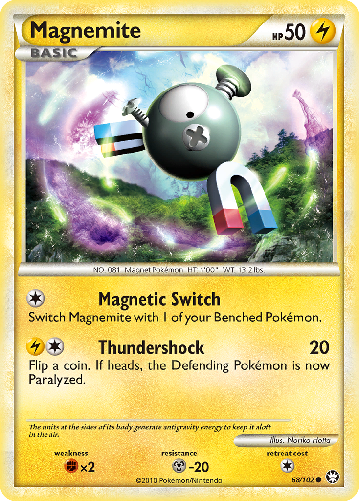 Magnemite – HS—Triumphant 68/102 Pokémon card