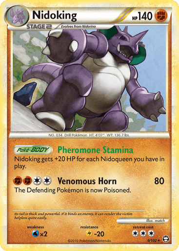 Nidoking - HS—Triumphant 6