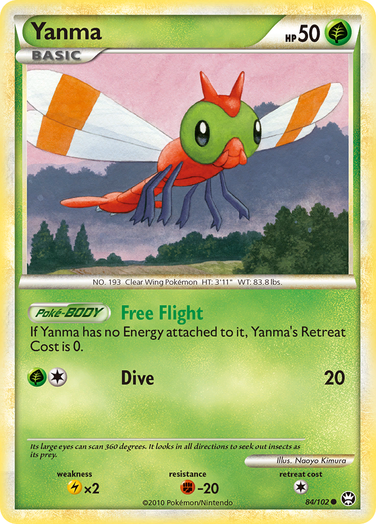 Yanma – HS—Triumphant 84/102 Pokémon card