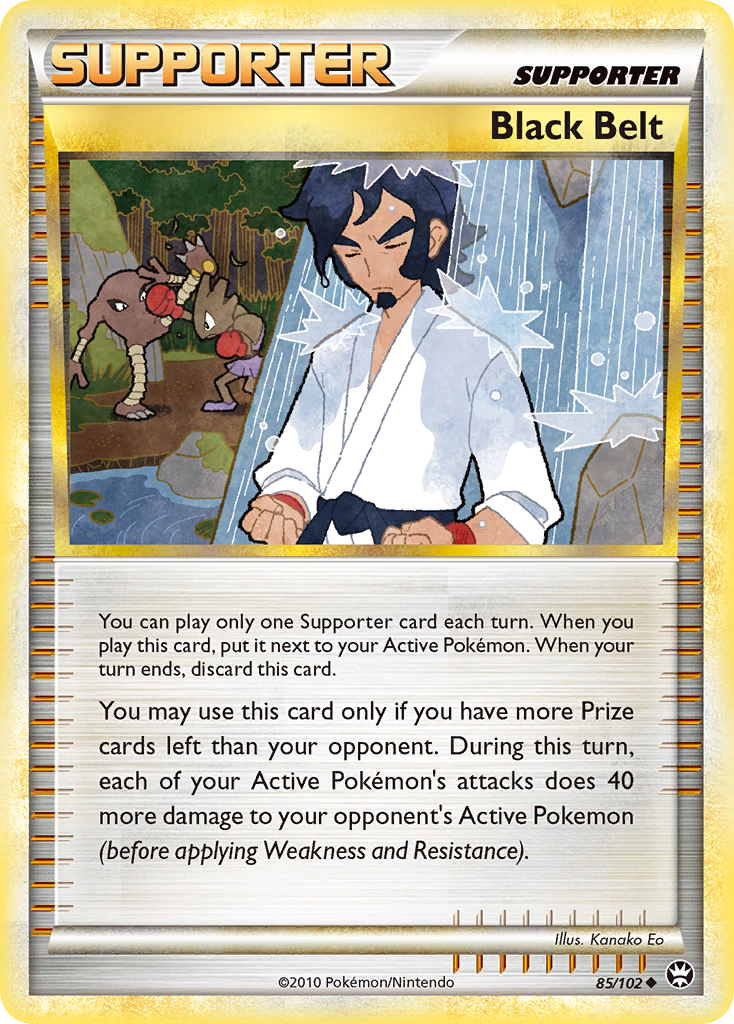 Black Belt – HS—Triumphant 85/102 Pokémon card