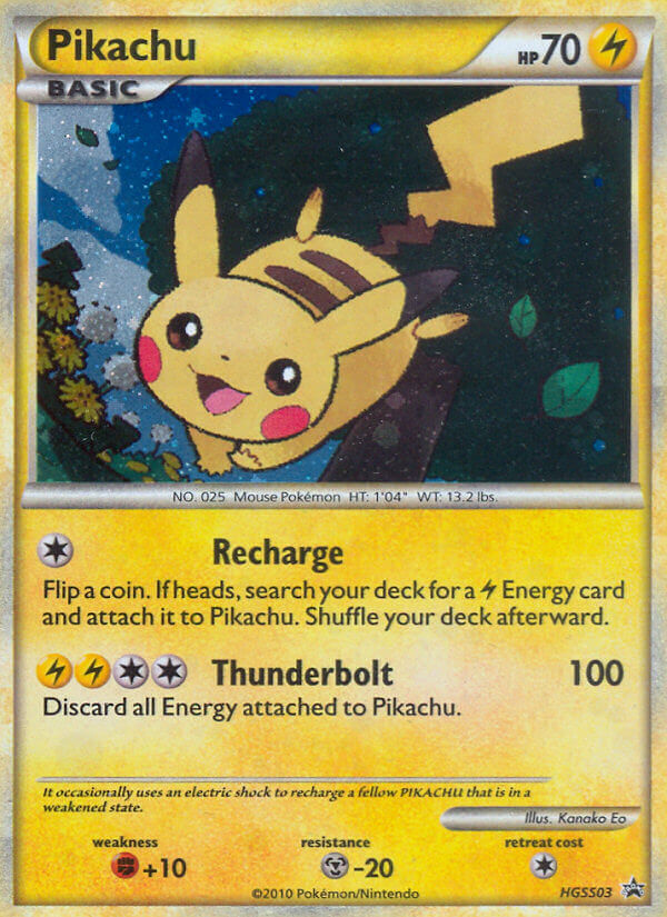 Pikachu – HGSS Black Star Promos HGSS03 Pokémon card