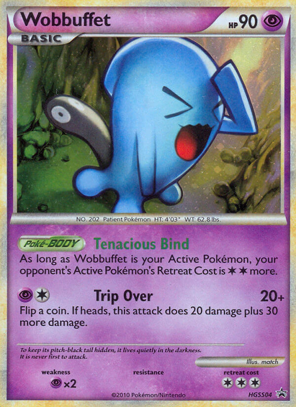 Wobbuffet – HGSS Black Star Promos HGSS04 Pokémon card