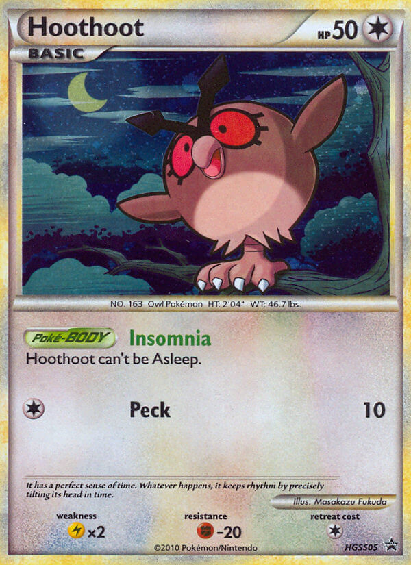 Hoothoot – HGSS Black Star Promos HGSS05 Pokémon card