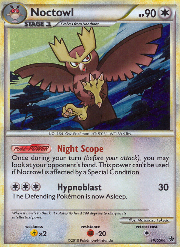 Noctowl – HGSS Black Star Promos HGSS06 Pokémon card