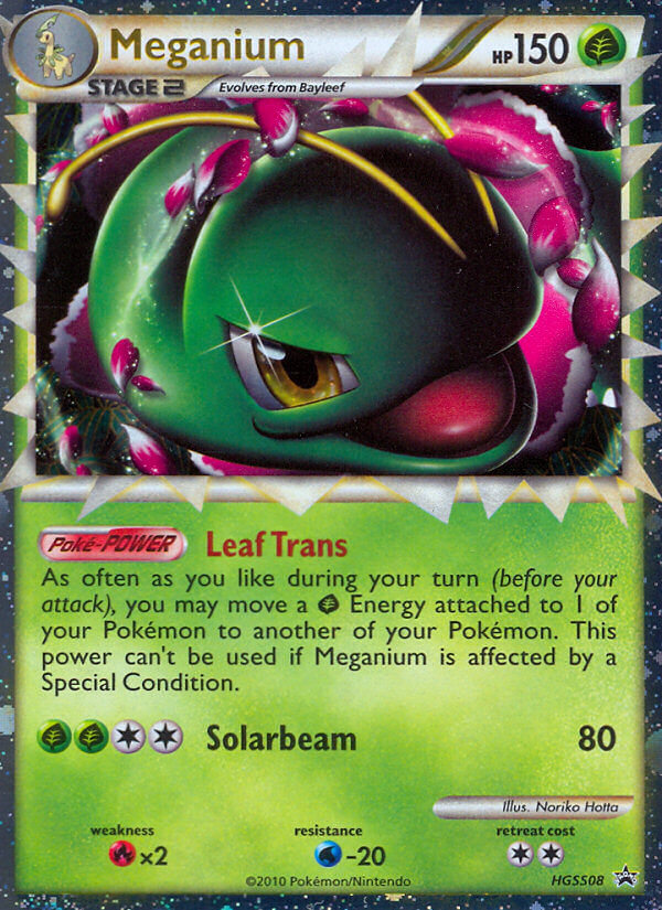 Meganium – HGSS Black Star Promos HGSS08 Pokémon card