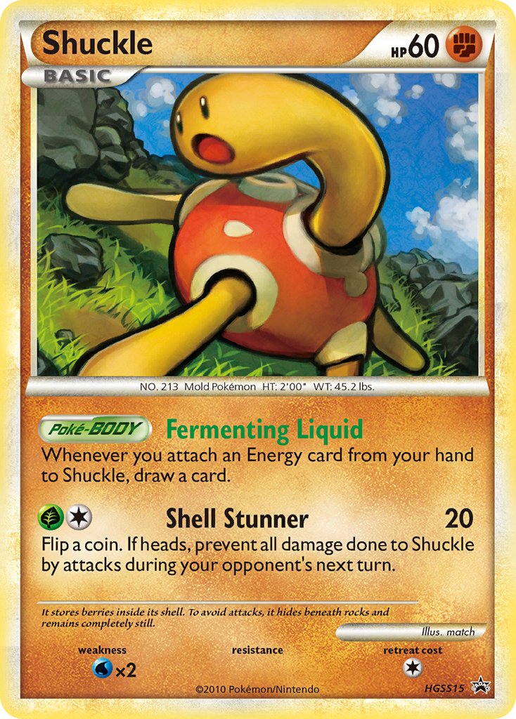Shuckle – HGSS Black Star Promos HGSS15 Pokémon card