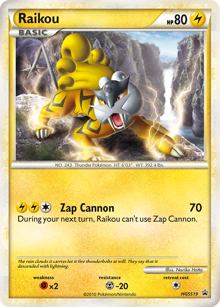 Raikou – HGSS Black Star Promos HGSS19 Pokémon card