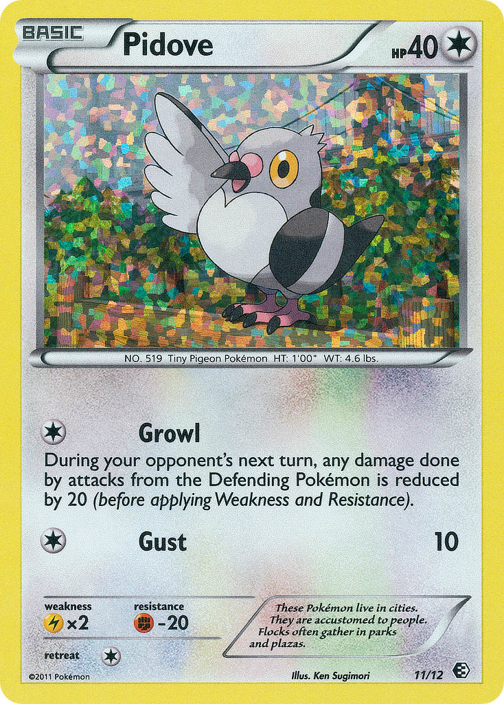 Pidove – McDonald's Collection 2011 11/12 Pokémon card