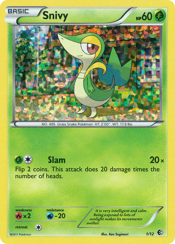 Snivy – McDonald's Collection 2011 1/12 Pokémon card