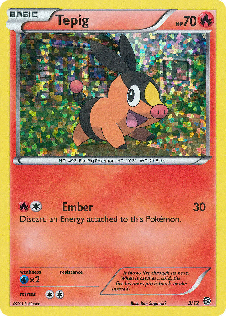 Tepig – McDonald's Collection 2011 3/12 Pokémon card