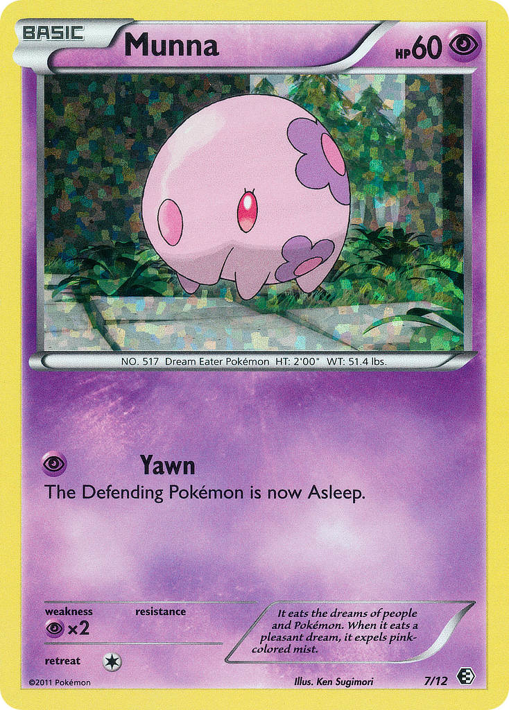 Munna – McDonald's Collection 2011 7/12 Pokémon card