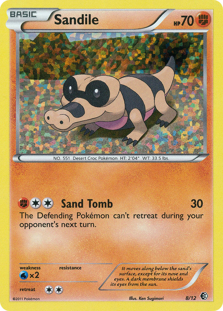 Sandile – McDonald's Collection 2011 8/12 Pokémon card