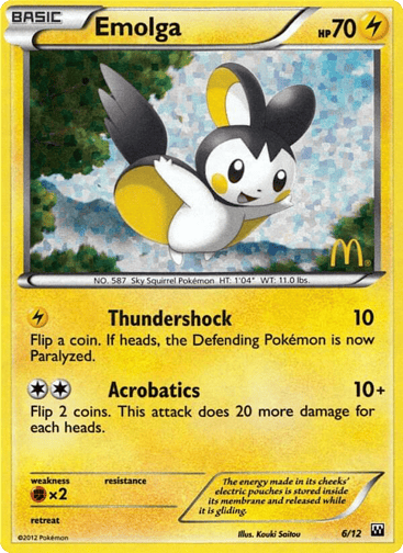 Emolga - McDonald's Collection 2012 6