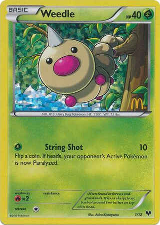 Weedle - McDonald's Collection 2014 1