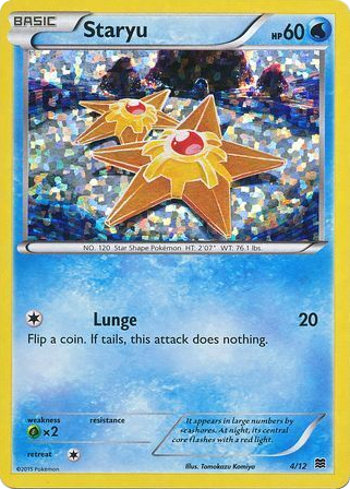 Staryu – McDonald's Collection 2015 4/12 Pokémon card