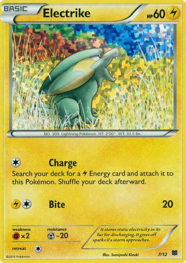 Electrike – McDonald's Collection 2015 7/12 Pokémon card