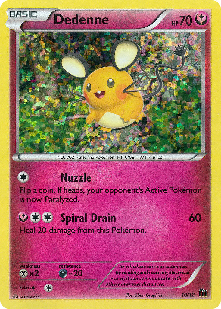 Dedenne – McDonald's Collection 2016 10/12 Pokémon card