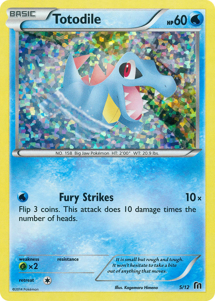 Totodile – McDonald's Collection 2016 5/12 Pokémon card