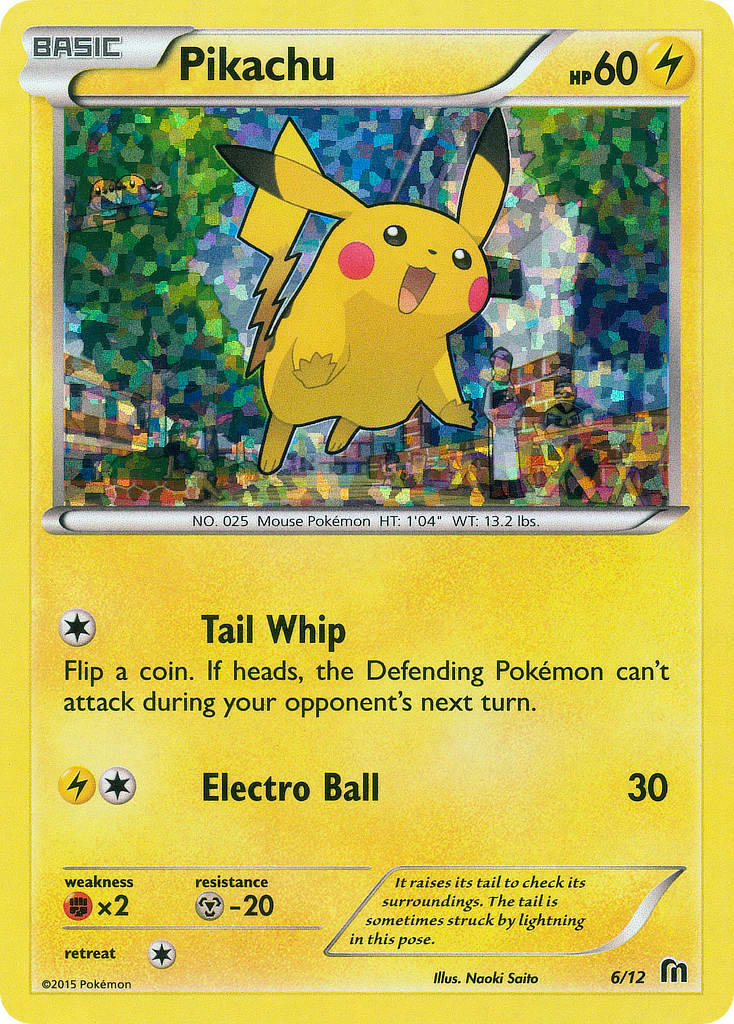 Pikachu – McDonald's Collection 2016 6/12 Pokémon card