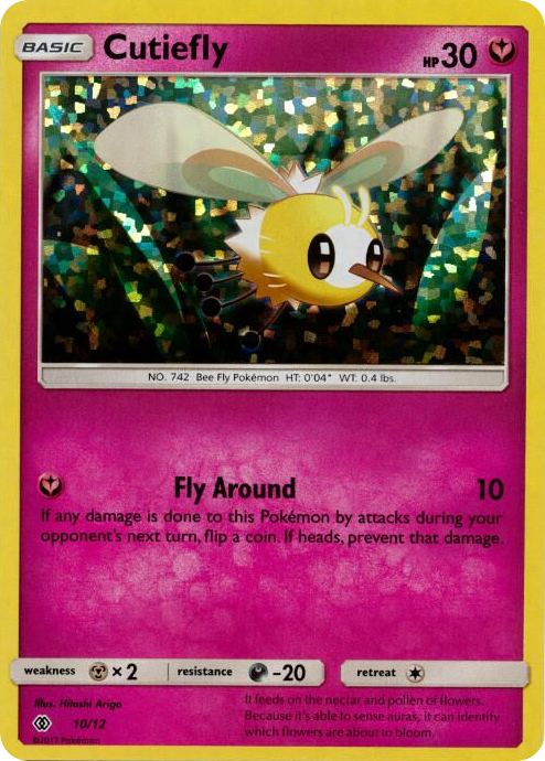 Cutiefly – McDonald's Collection 2017 10/12 Pokémon card