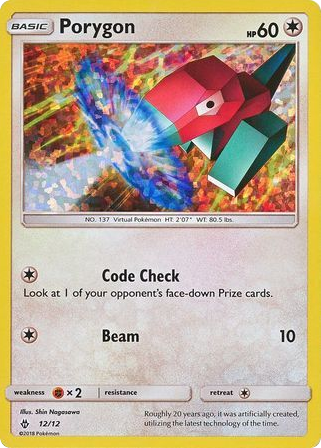 Porygon – McDonald's Collection 2018 12/12 Pokémon card