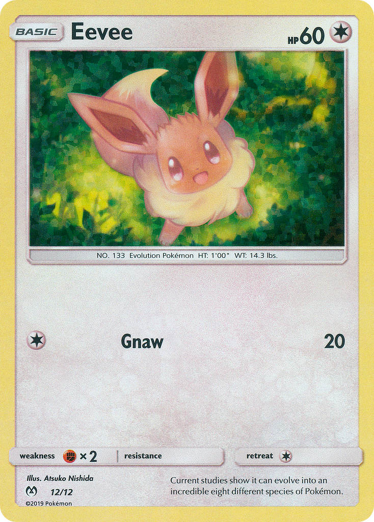 Eevee – McDonald's Collection 2019 12/12 Pokémon card