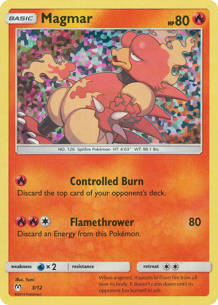 Magmar – McDonald's Collection 2019 3/12 Pokémon card