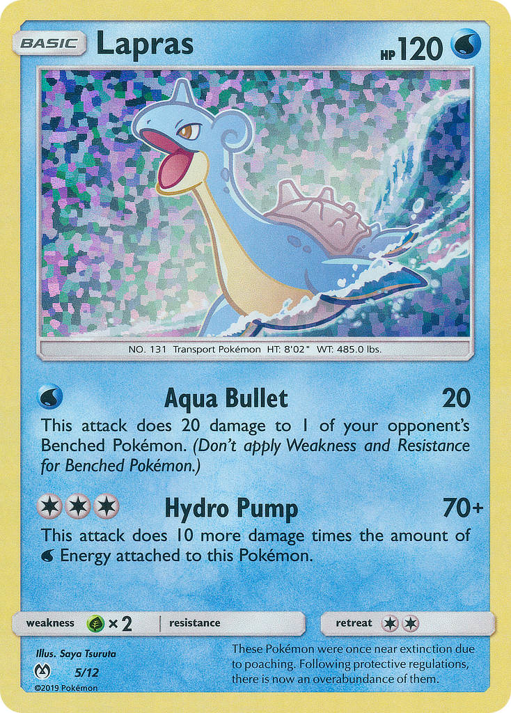 Lapras – McDonald's Collection 2019 5/12 Pokémon card