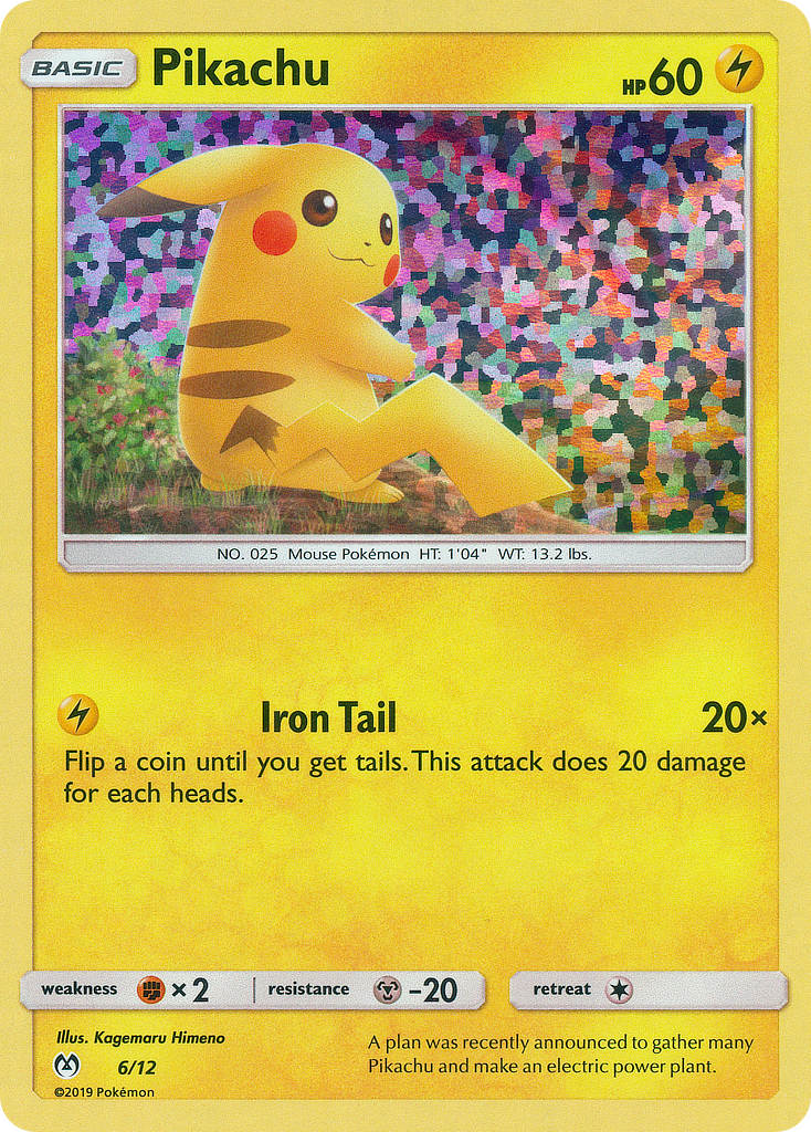 Pikachu – McDonald's Collection 2019 6/12 Pokémon card