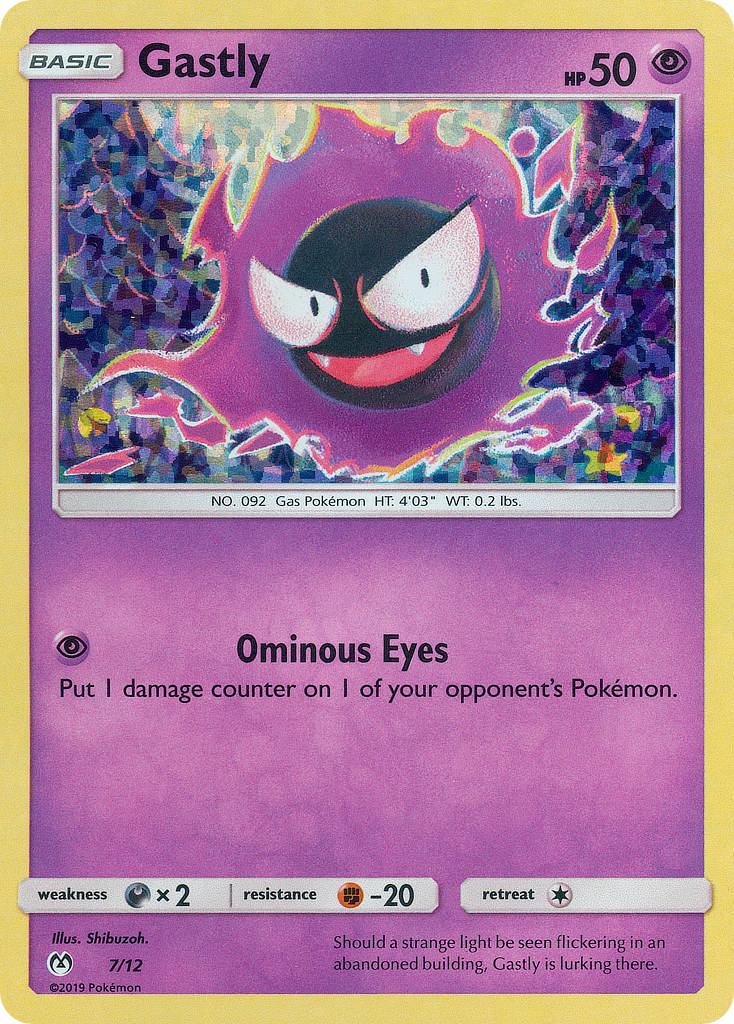 Gastly – McDonald's Collection 2019 7/12 Pokémon card