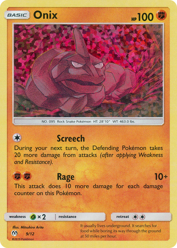 Onix – McDonald's Collection 2019 9/12 Pokémon card