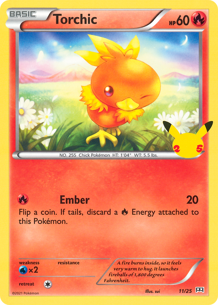 Torchic – McDonald's Collection 2021 11/25 Pokémon card