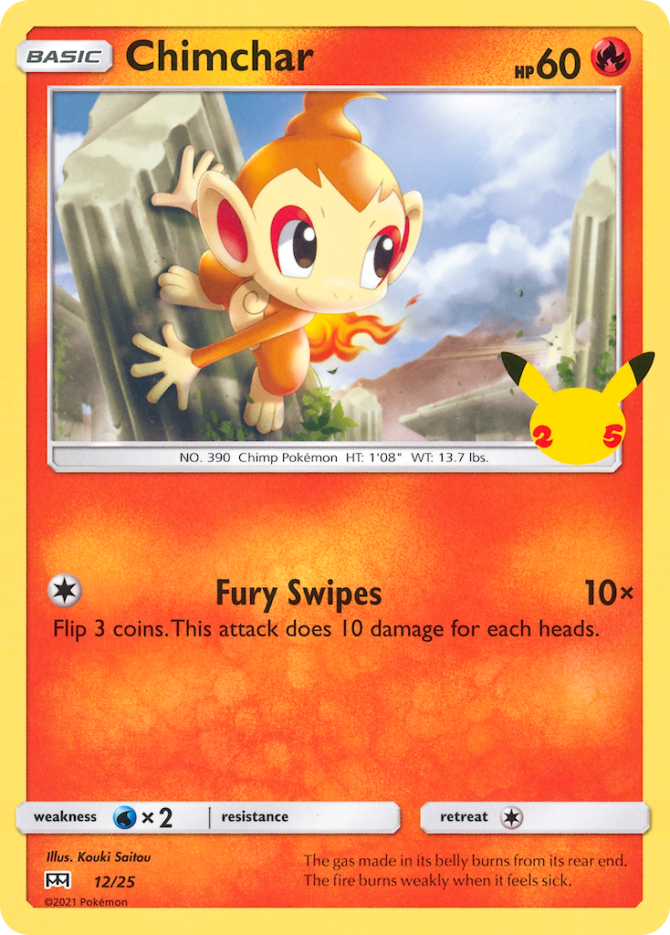 Chimchar – McDonald's Collection 2021 12/25 Pokémon card