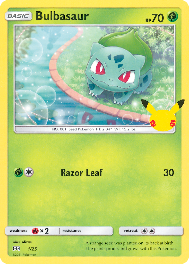 Bulbasaur – McDonald's Collection 2021 1/25 Pokémon card
