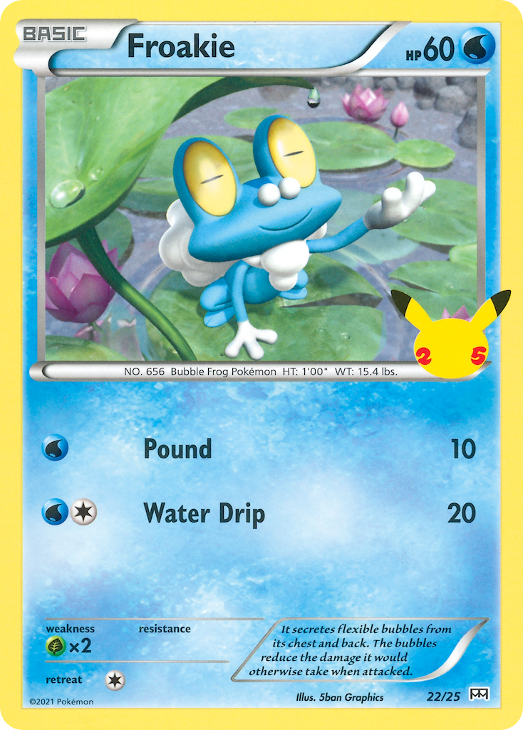 Froakie – McDonald's Collection 2021 22/25 Pokémon card