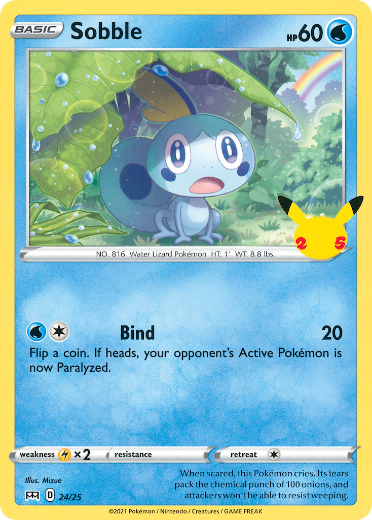 Sobble – McDonald's Collection 2021 24/25 Pokémon card