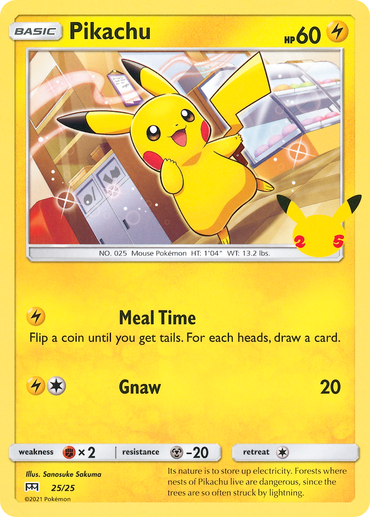 Pikachu – McDonald's Collection 2021 25/25 Pokémon card